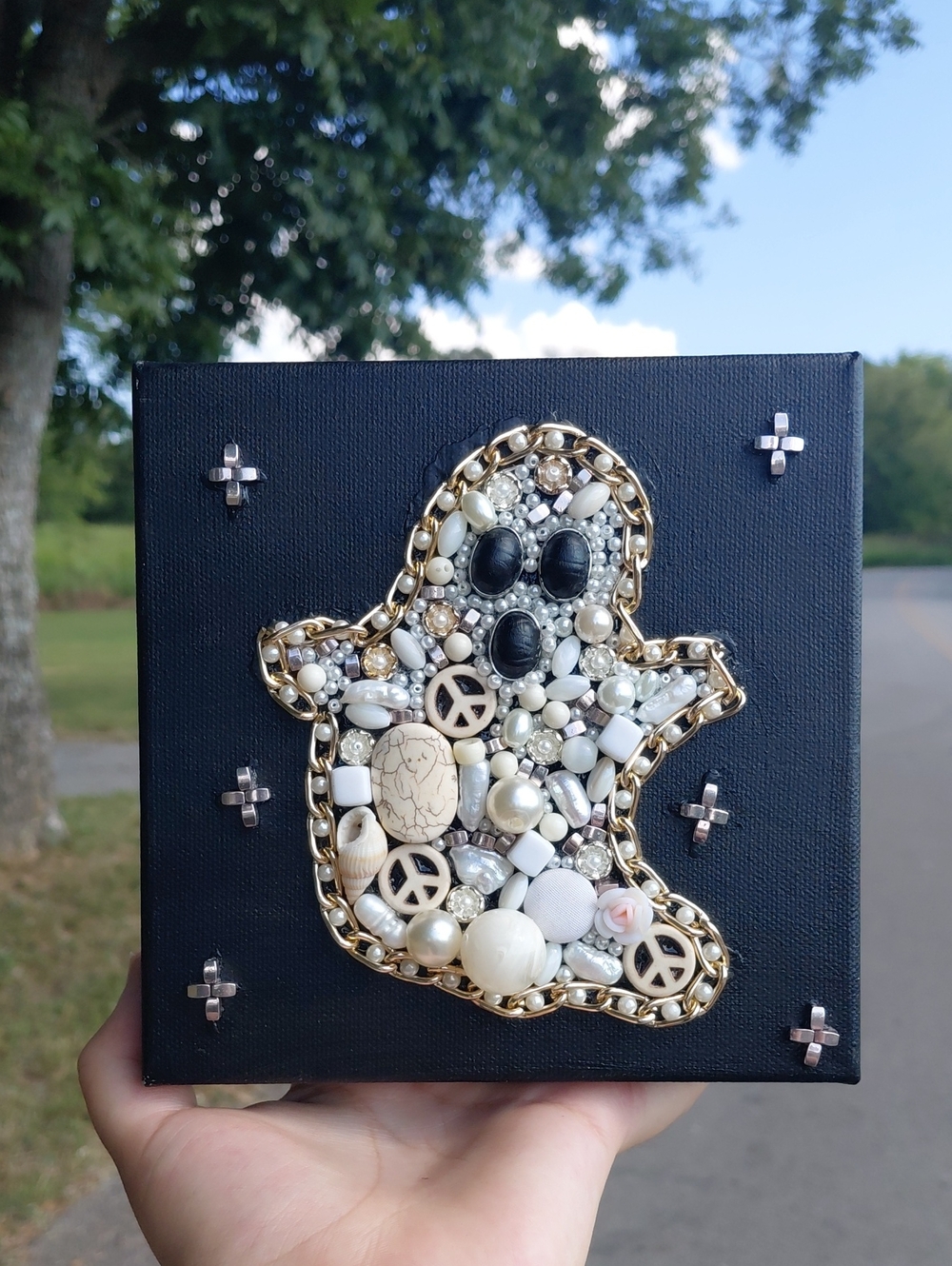 Handcrafted Ghost Junk Jewerly Art